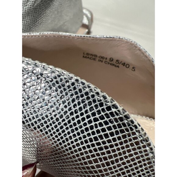 42 Gold Linx Silver Heels Size 9.5 - Picture 6 of 13